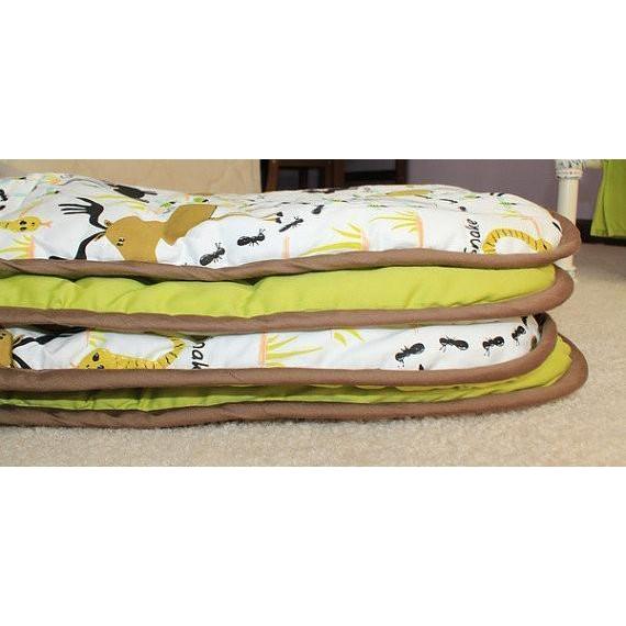 Woodland Animals Baby Bedding | Green, White, Gray, Amber and Clay Crib Comforter-Baby Blanket-Jack and Jill Boutique