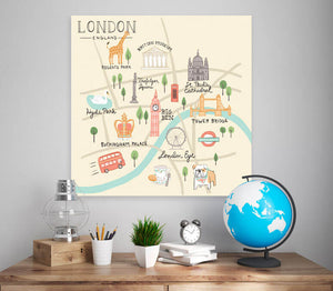 World Traveler - London England Wall Art-Wall Art-Jack and Jill Boutique