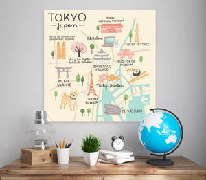 World Traveler - Tokyo Japan Wall Art-Wall Art-Jack and Jill Boutique