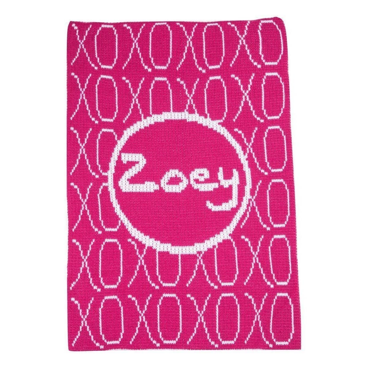 XOXO &amp; Name Personalized Stroller Blanket or Baby Blanket-Baby Blanket-Jack and Jill Boutique