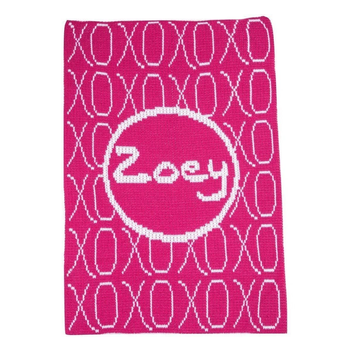 XOXO & Name Personalized Stroller Blanket or Baby Blanket-Baby Blanket-Jack and Jill Boutique