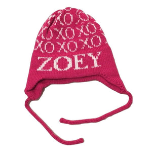 XOXO & Name Personalized Knit Hat-Hats-Jack and Jill Boutique