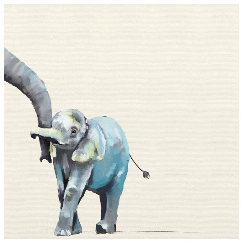 You And Me Elephant - Neutral Wall Art-Wall Art-Jack and Jill Boutique