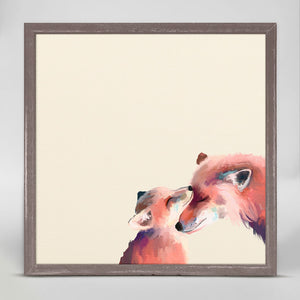 You And Me Fox Mini Framed Canvas-Mini Framed Canvas-Jack and Jill Boutique