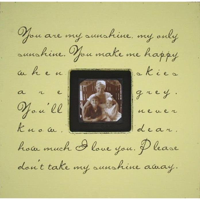 Handmade Wood Photobox with quote "You Are My Sunshine"-Photoboxes-Jack and Jill Boutique