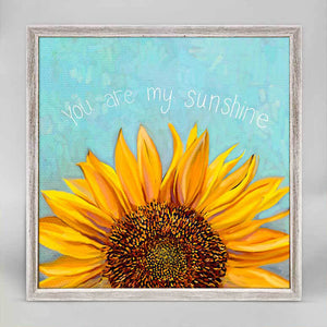 You Are My Sunshine Sunflower Mini Framed Canvas-Mini Framed Canvas-Jack and Jill Boutique