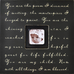 Handmade Wood Photobox with quote "You Are the Poem"-Photoboxes-Jack and Jill Boutique