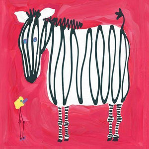 Zebra & Bird | Canvas Wall Art-Canvas Wall Art-Jack and Jill Boutique